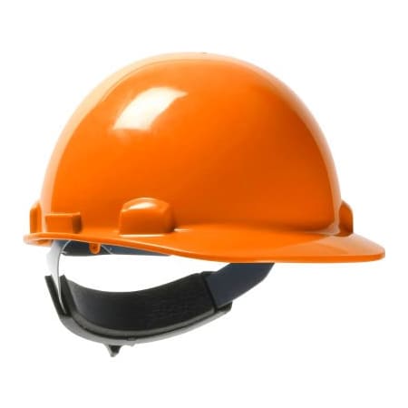 Pip Dynamic Dom Cap Style Dome Hard Hat HDPE Shell, 6-Pt Suspension, Rachet Adjustment, Orange 280-HP341SR-03